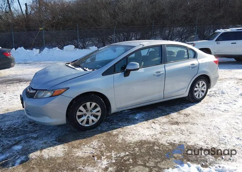 2012 Honda Civic Lx z USA, uszkodzony, nr VIN 19XFB2F50CE357208
